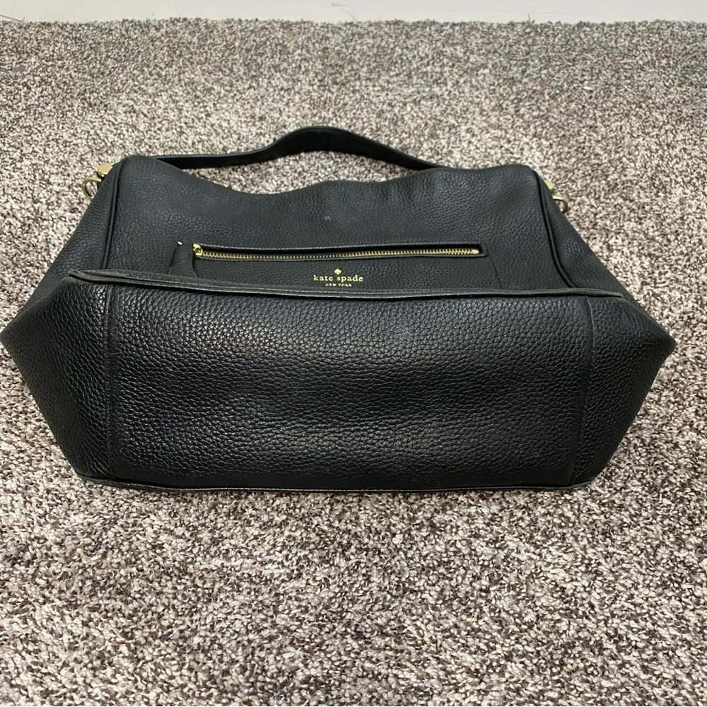 Kate Spade Michaela Chester Street Pebbled‎ Leather Shoulder Bag Black